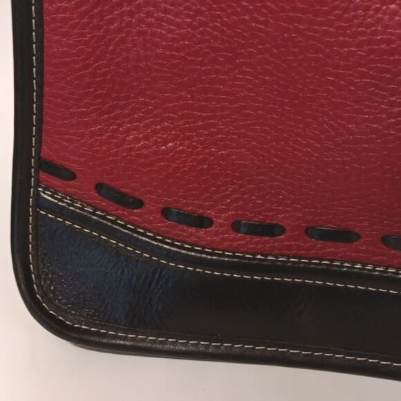 Brighton Red and Black Bag. Vintage.  Classic. RED - Picture 3 of 12